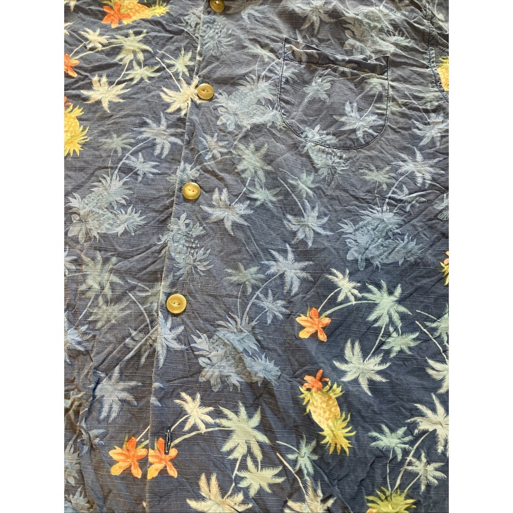Tommy Bahama Island Modern Fit Men's L Silk Blend Floral Hawaiian Shirt READ - Picture 2 of 9